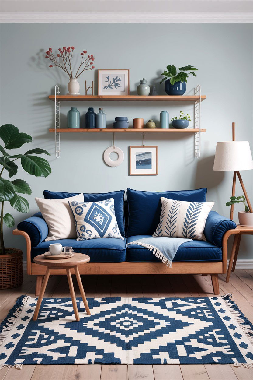 30 Scandinavian Blue Living Room Ideas for Modern Homes