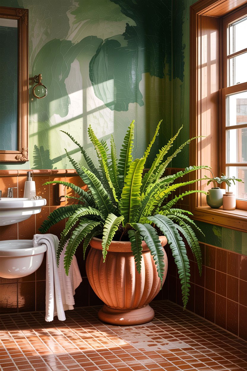 Indoor Bathroom Plant - 30 bathroom conversation starter ideas