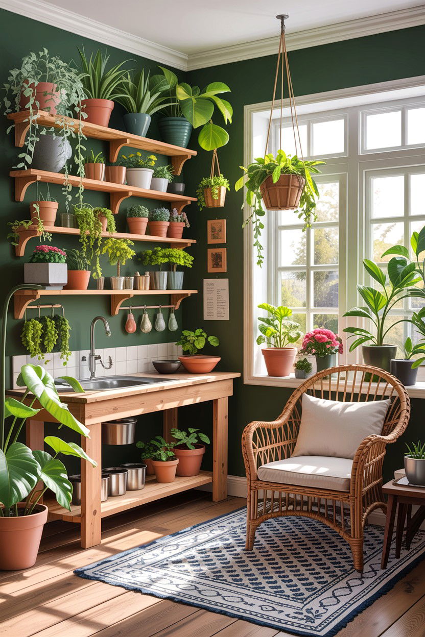 Indoor Garden Room - 30 bedroom conversion ideas