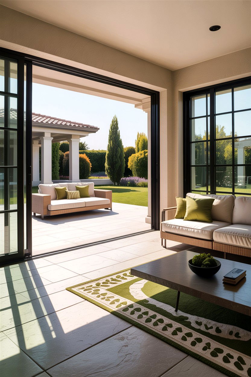 Indoor Outdoor Living Room - 30 California casual living room ideas