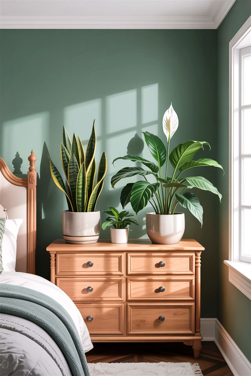 Indoor Plant Decor - 30 insomnia bedroom ideas