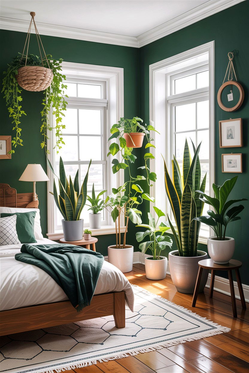 Indoor Plants Bedroom - 30 cheap bedroom ideas