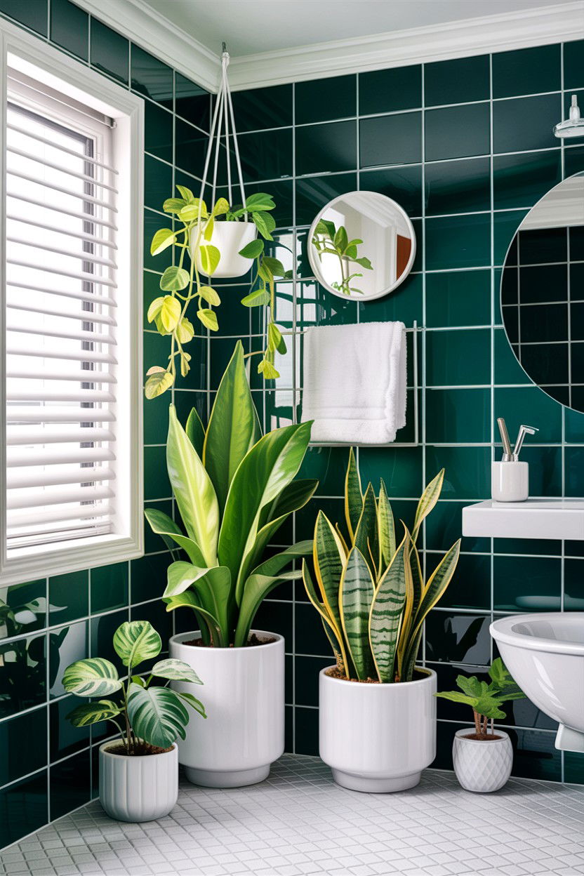 Indoor bathroom plants - 30 easy bathroom updates