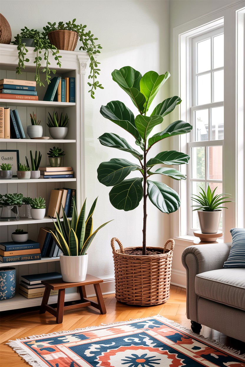 Indoor plants - 30 cape cod living room ideas
