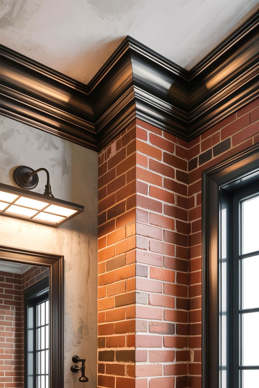 Industrial Bathroom Crown Molding - 30 bathroom crown molding ideas