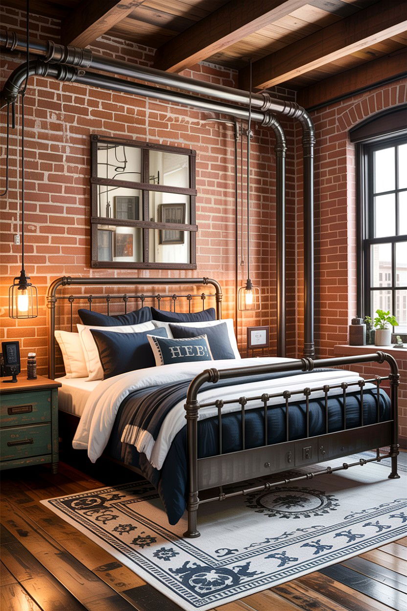 Industrial Bedroom - 30 bedroom designs