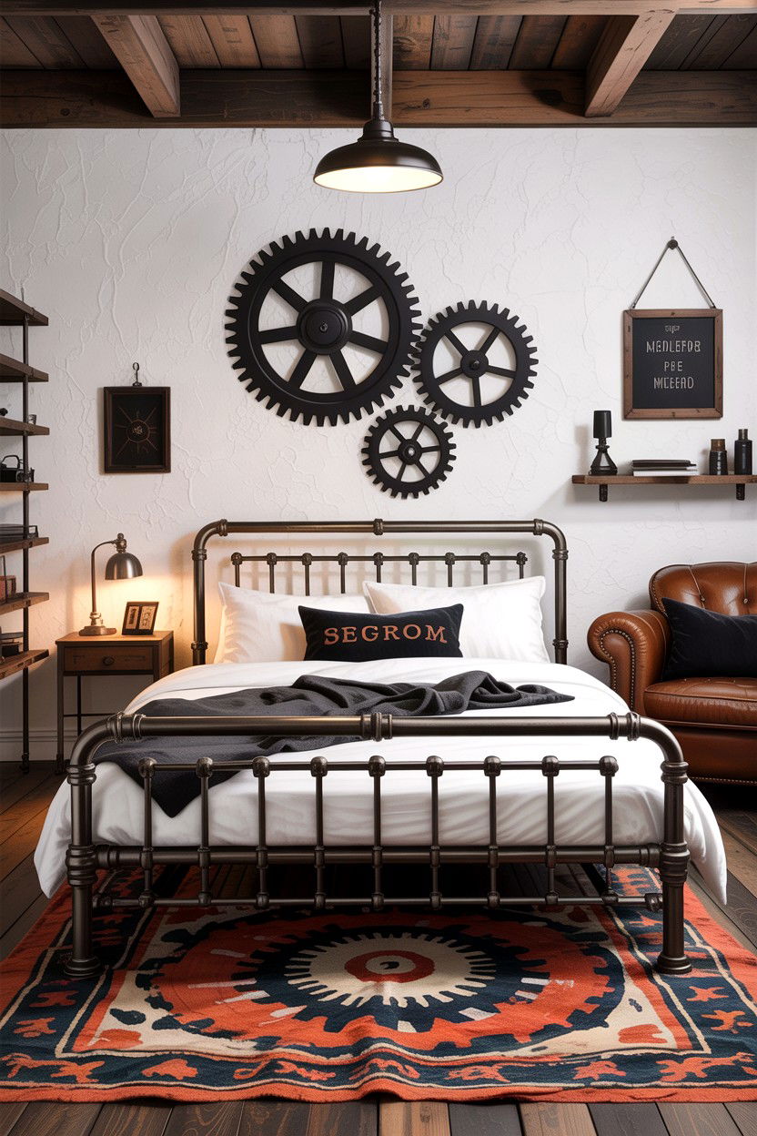 Industrial Bedroom Decor - 30 bespoke bedroom ideas