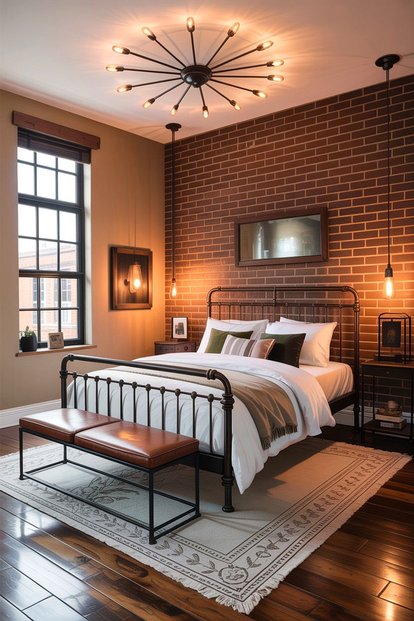 Industrial Beige Bedroom - 30 bedroom beige walls