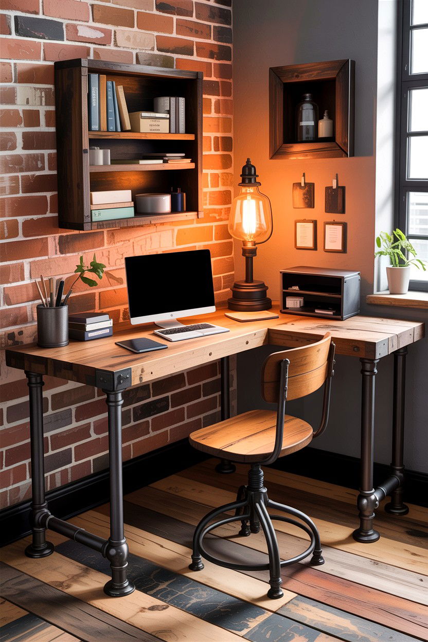 Industrial Corner Desk - 30 bedroom corner desk ideas
