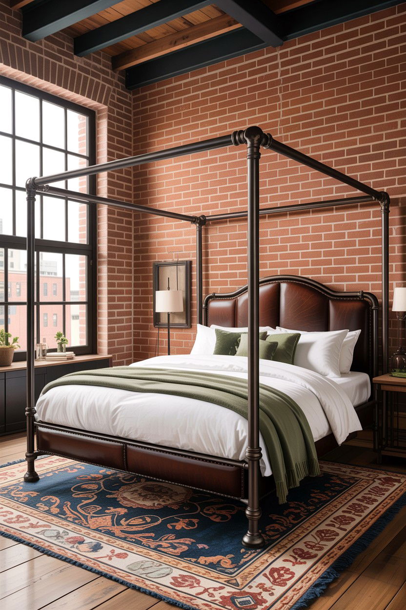 Industrial Iron Canopy Bed - 30 canopy bed ideas