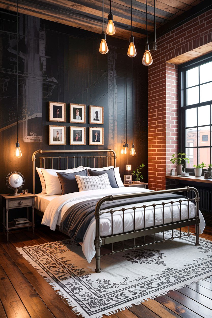 Industrial L shaped bedroom - 30 L-shaped bedroom ideas