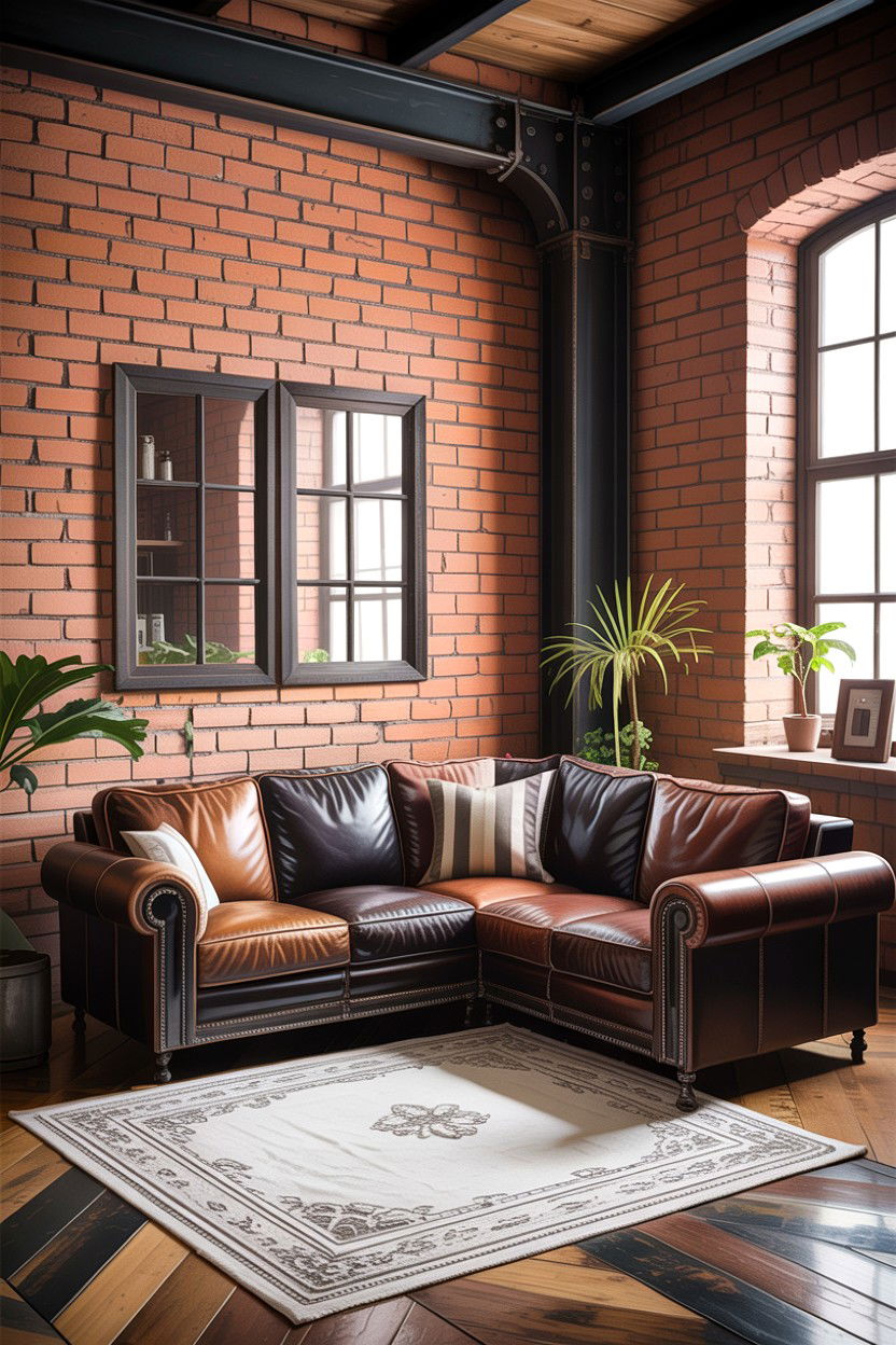 Industrial Leather Corner Sofa - 30 living room corner sofa ideas