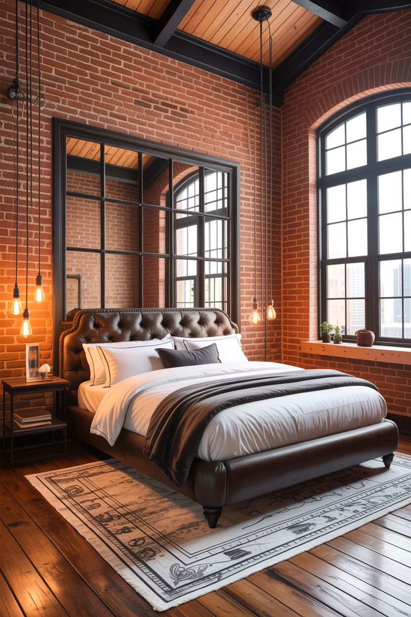 Industrial Loft Bedroom - 30 cozy bedroom ideas