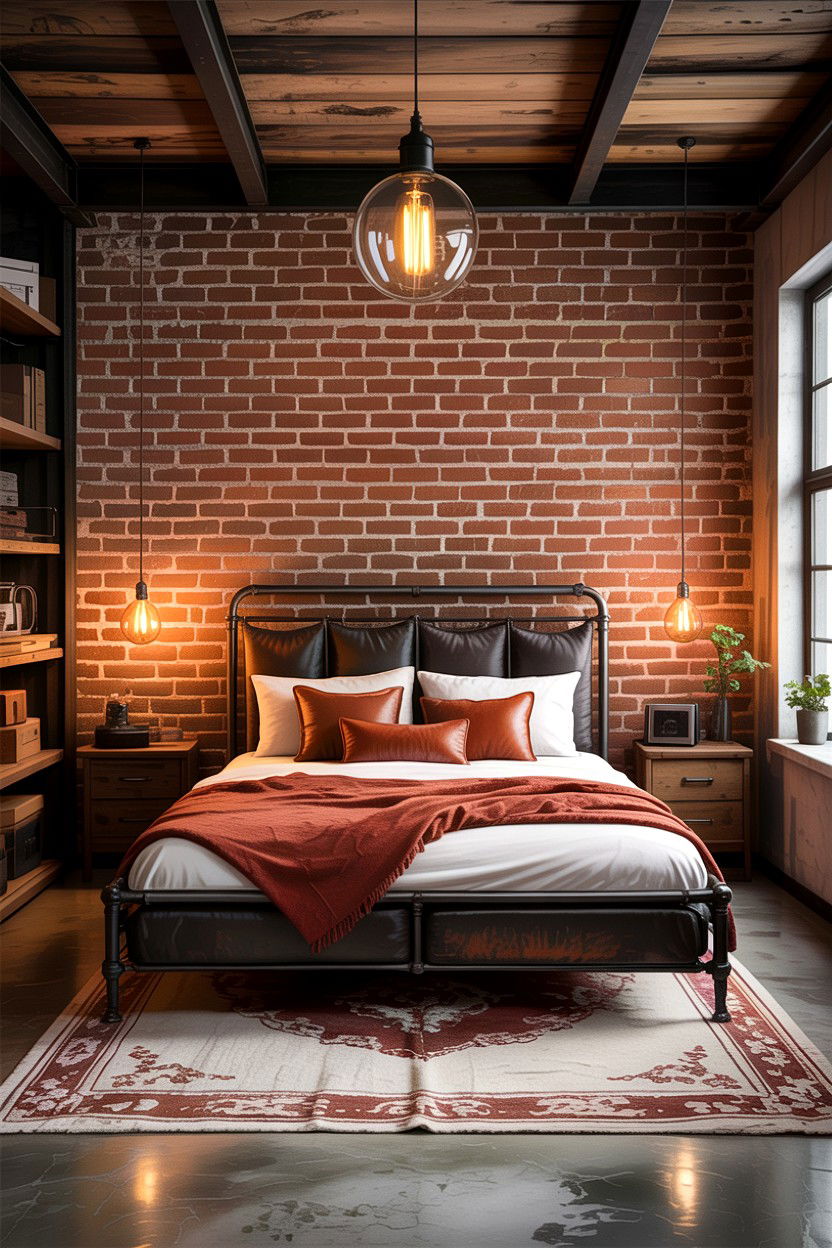 Industrial Loft Bedroom - 30 apartment bedroom ideas