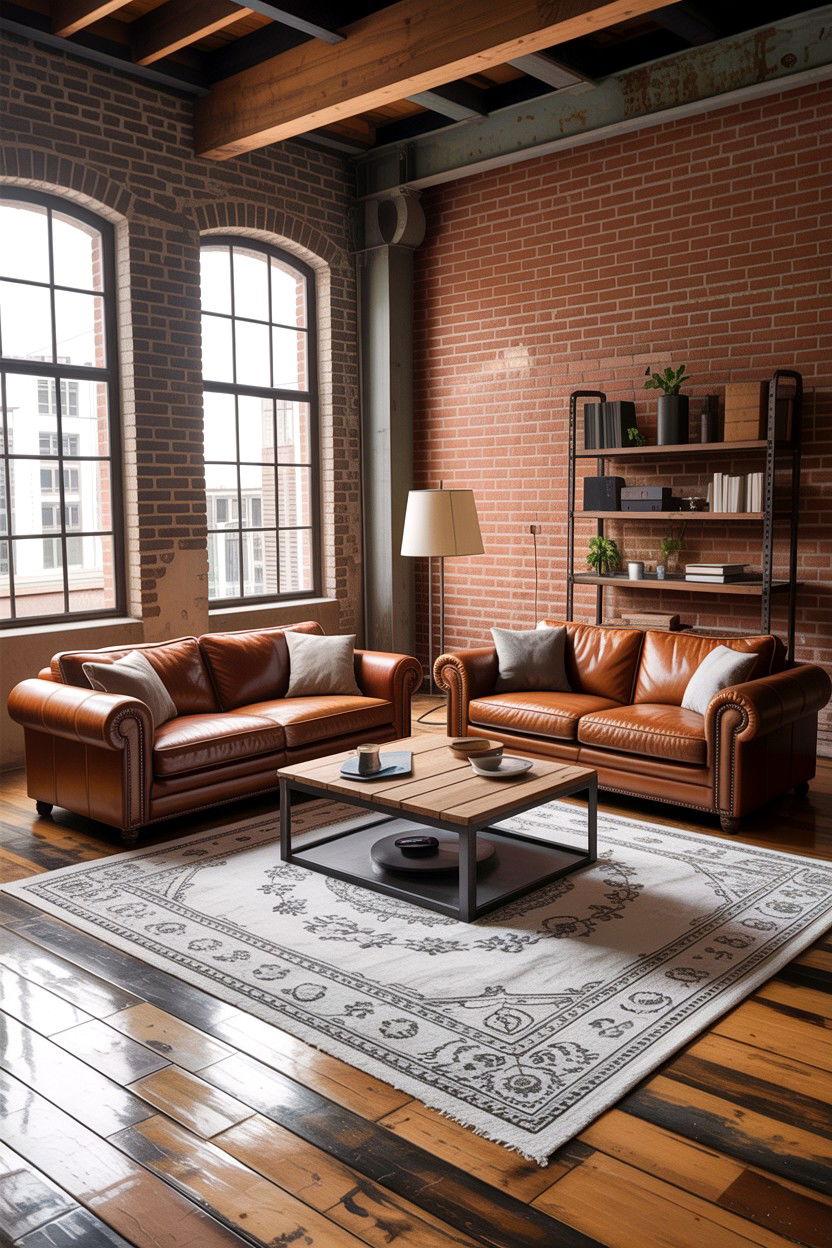 Industrial Loft Sofa Arrangement - 30 living room facing sofas ideas