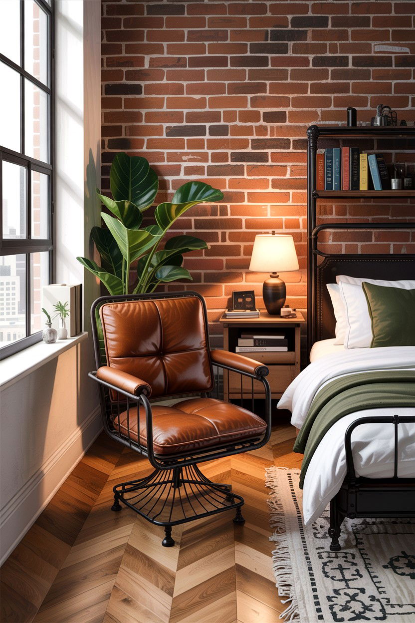 Industrial Metal Chair - 30 bedroom chairs