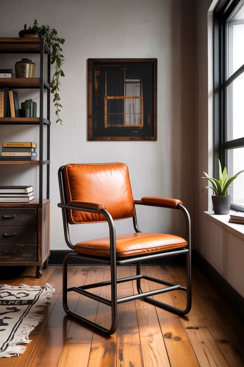 Industrial Metal Chair - 30 bedroom accent chairs