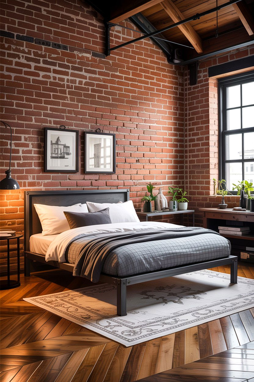 Industrial Metal Low Bed - 30 bedroom low profile beds