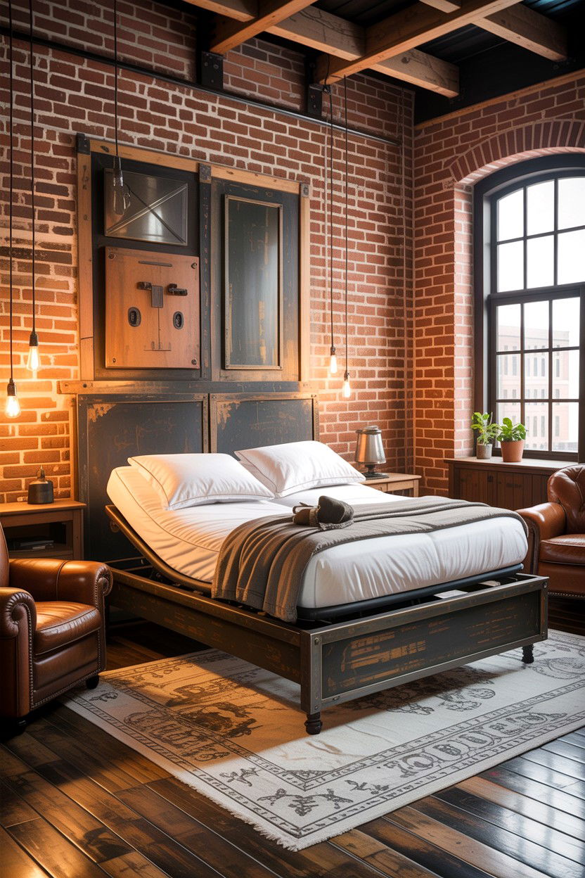 Industrial Style Adjustable Bed - 30 bedroom adjustable beds