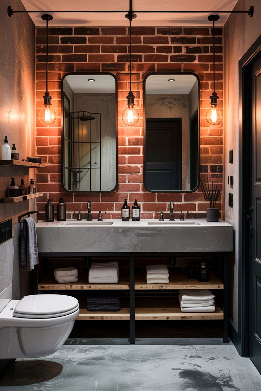 Industrial Style Bathroom - 30 designer bathroom ideas