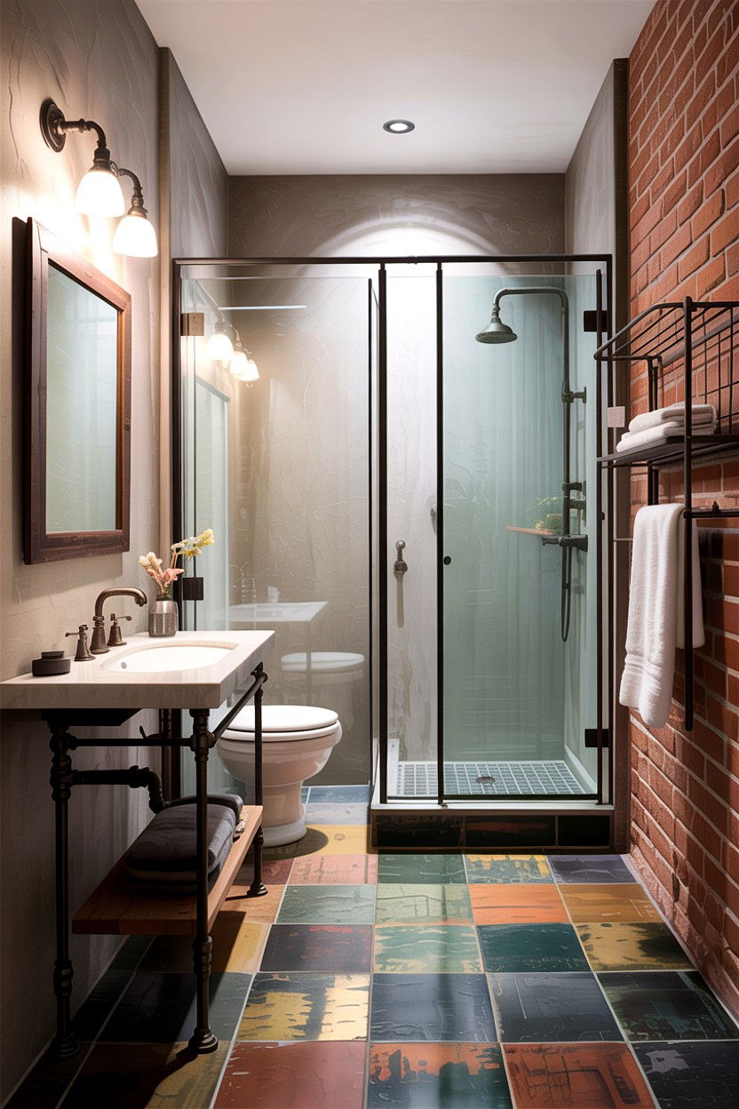 Industrial Style Bathroom - 30 ideal bathroom ideas