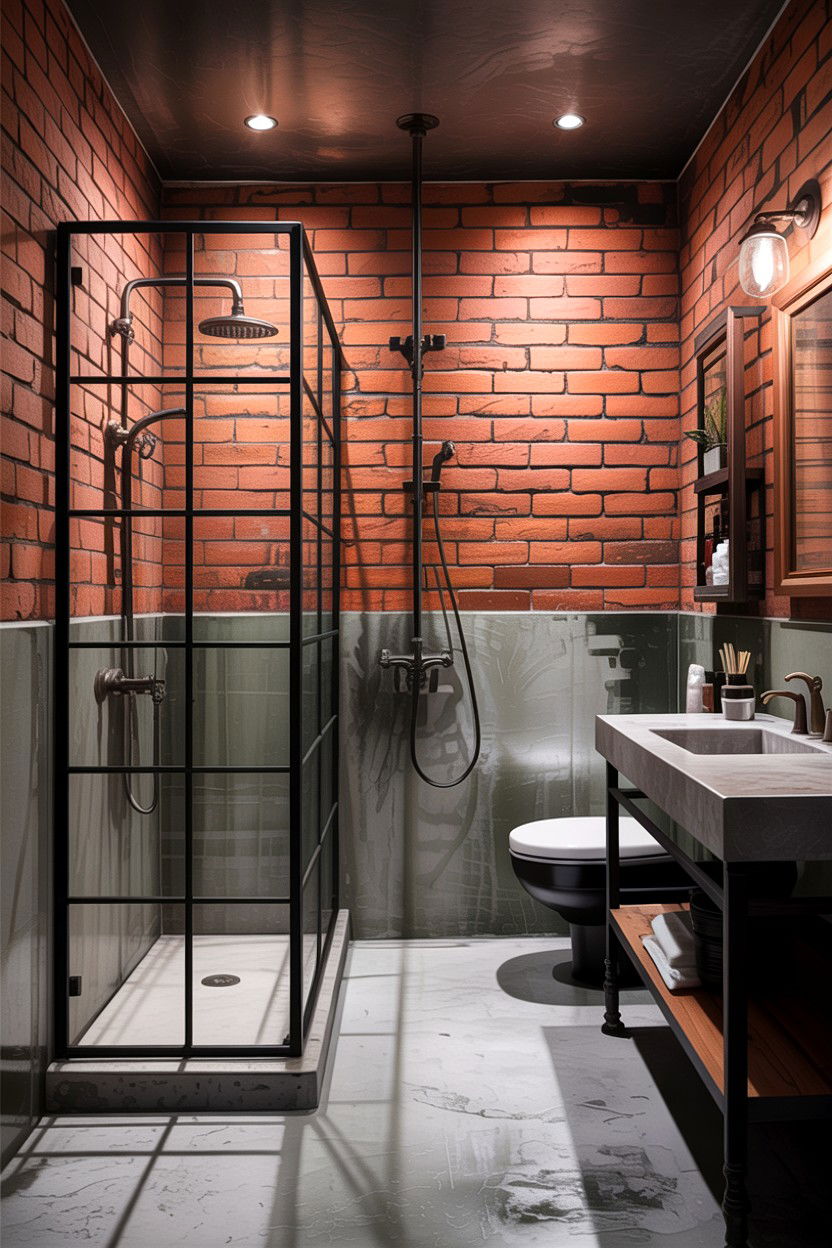 Industrial Style Bathroom - 30 jaw-dropping bathroom ideas