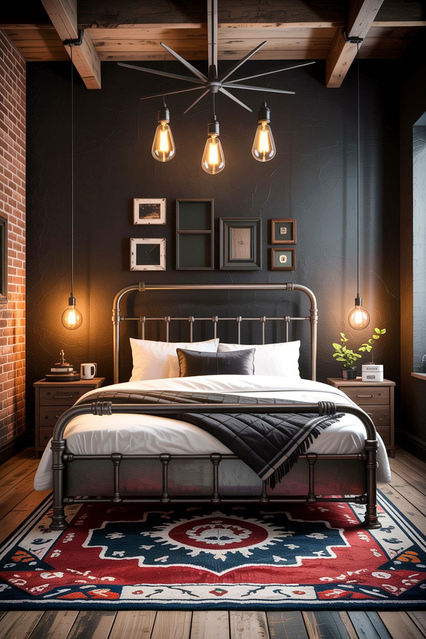 Industrial Style Bedroom - 30 bedroom update ideas