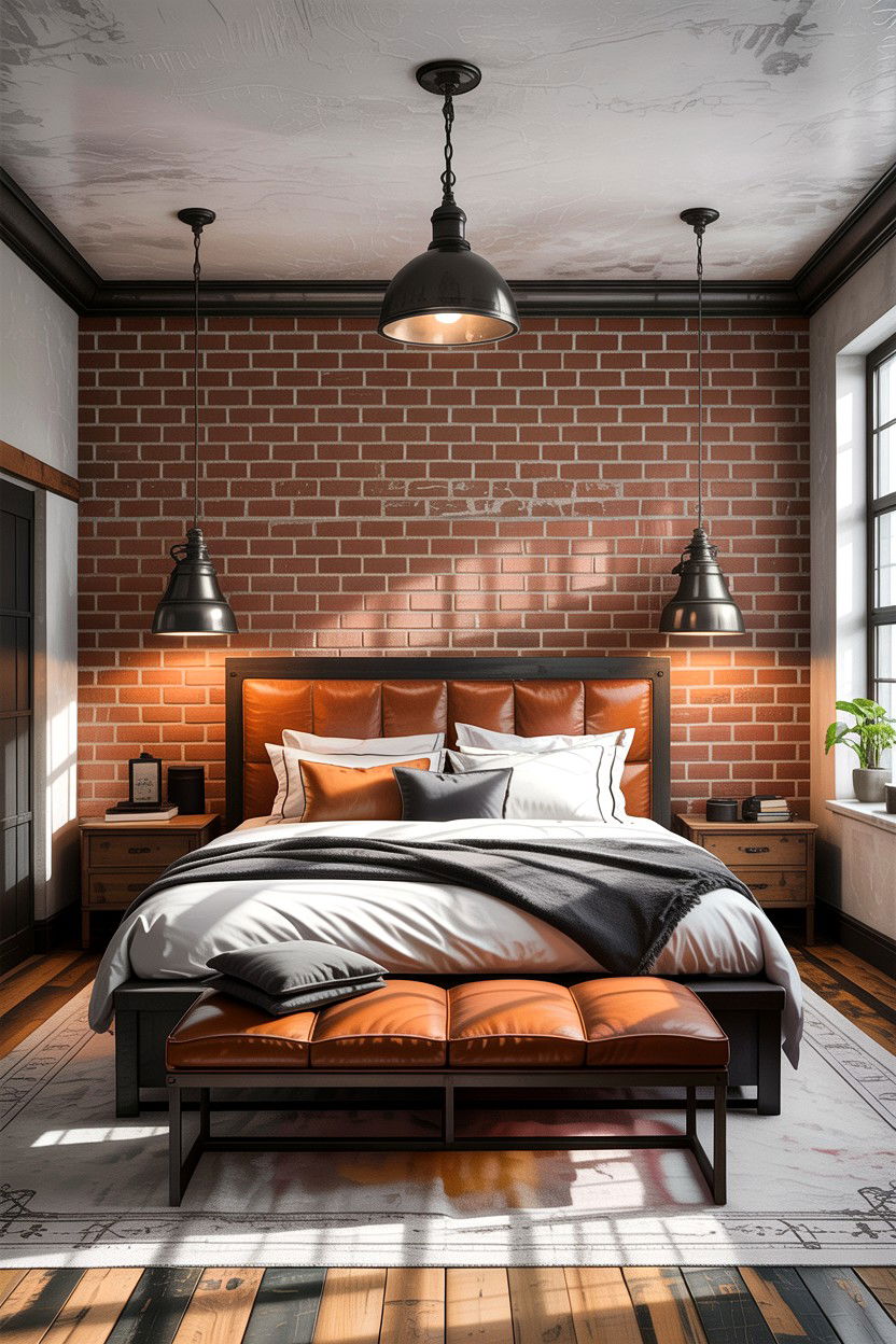 Industrial Style Bedroom - 30 couples bedroom ideas