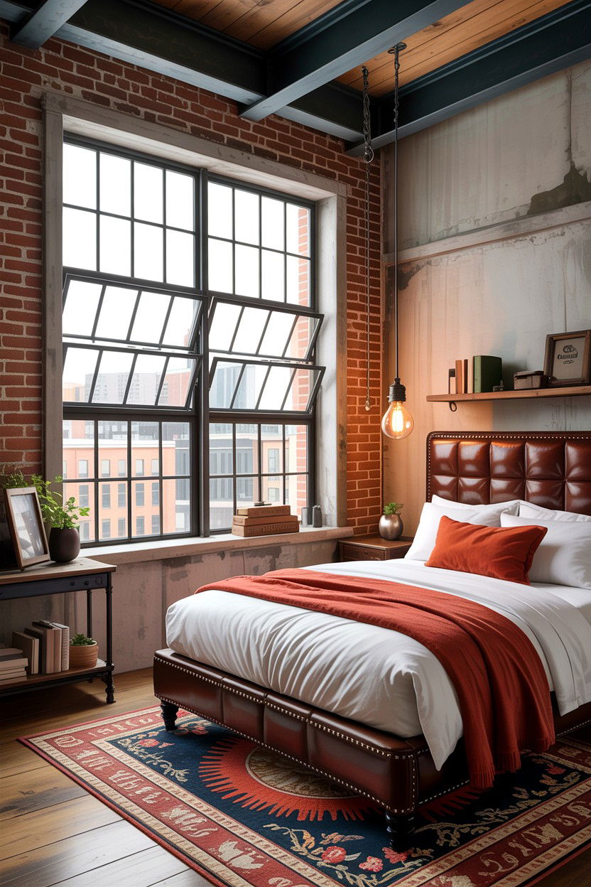 Industrial Style Bedroom Window - 30 bedroom picture windows