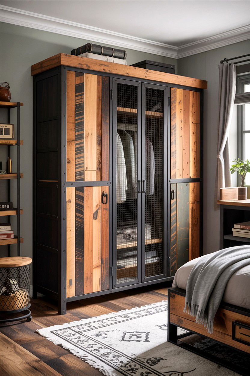Industrial Wardrobe - 30 bedroom wardrobes