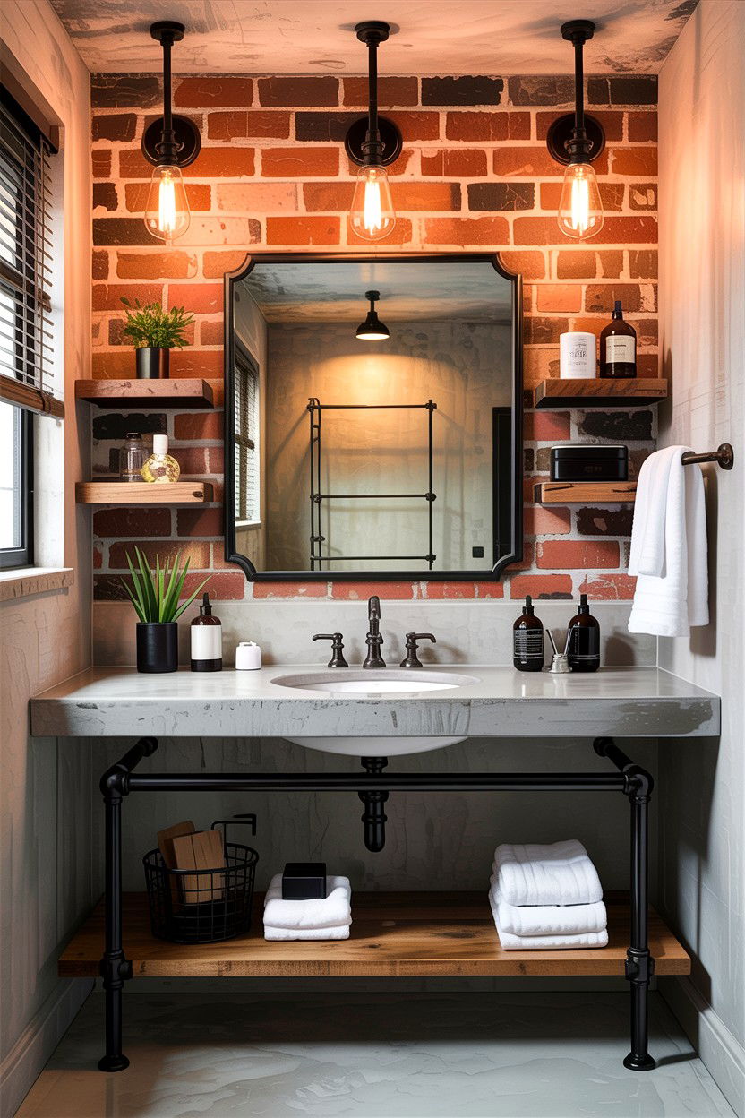 Industrial bathroom - 30 inspiring bathroom ideas