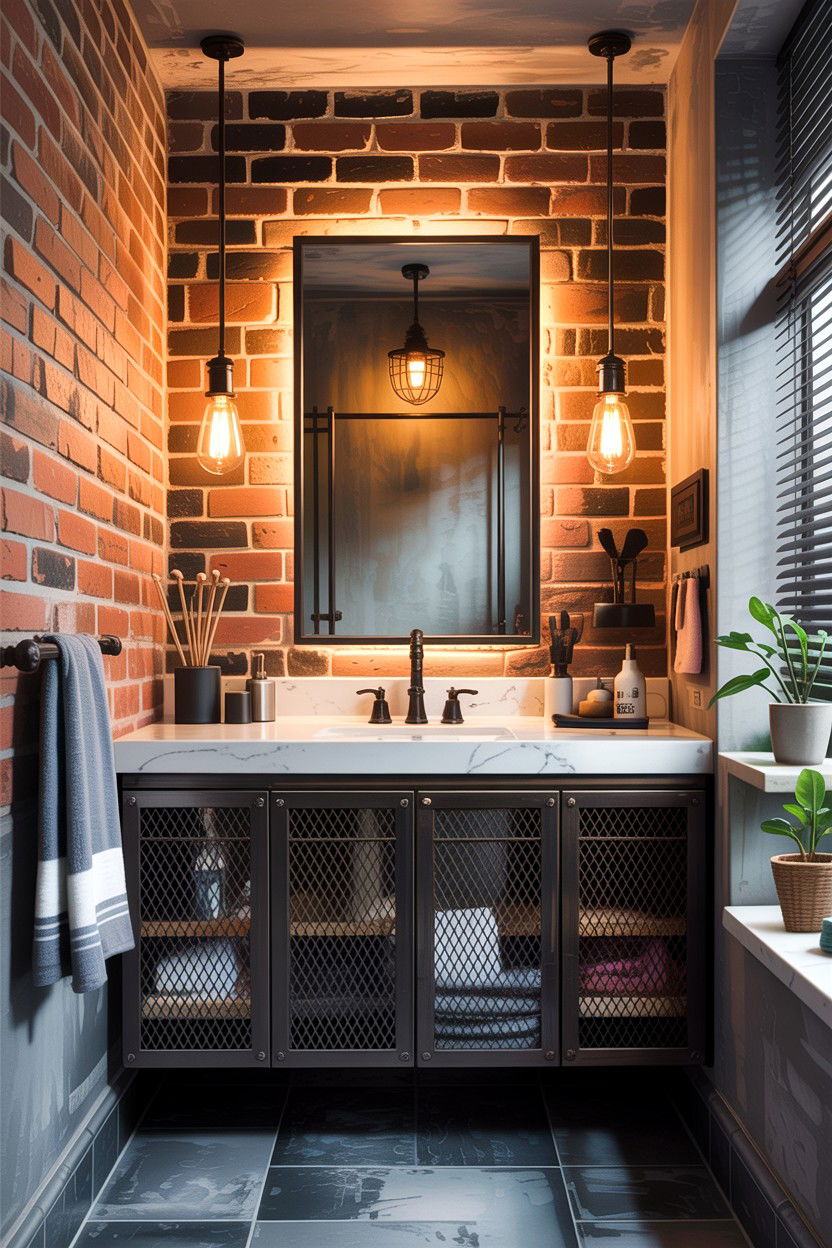 Industrial bathroom backlit mirror - 30 backlit bathroom mirror ideas