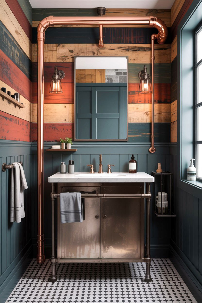 Industrial bathroom board and batten - 30 bathroom board and batten ideas
