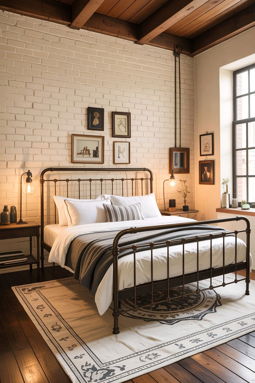 Industrial cream bedroom - 30 warm cream bedroom ideas