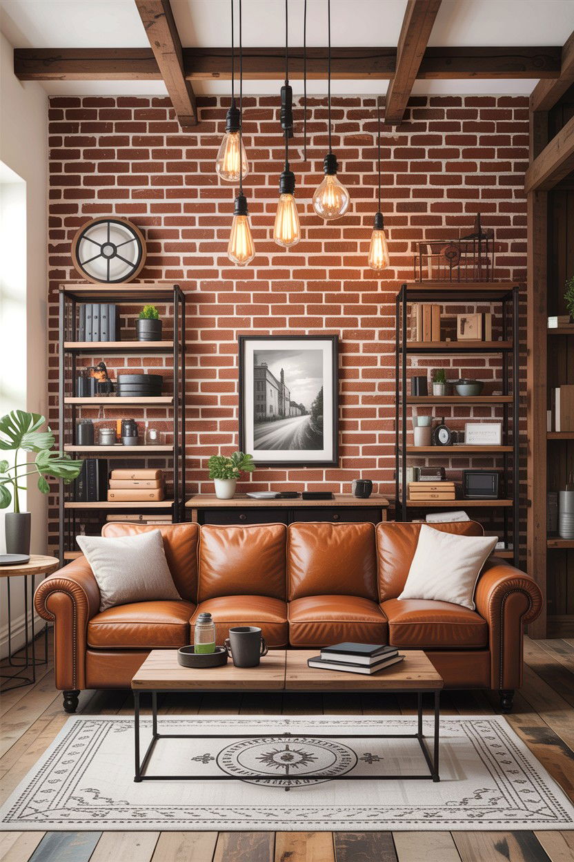 Industrial farmhouse living room - 30 farmhouse living room ideas