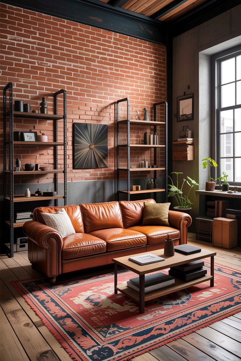 Industrial living room decor - 30 gender neutral living room ideas