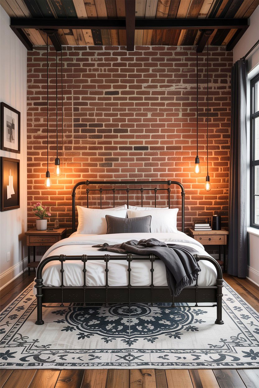 Industrial loft bedroom - 30 bedroom improvement ideas