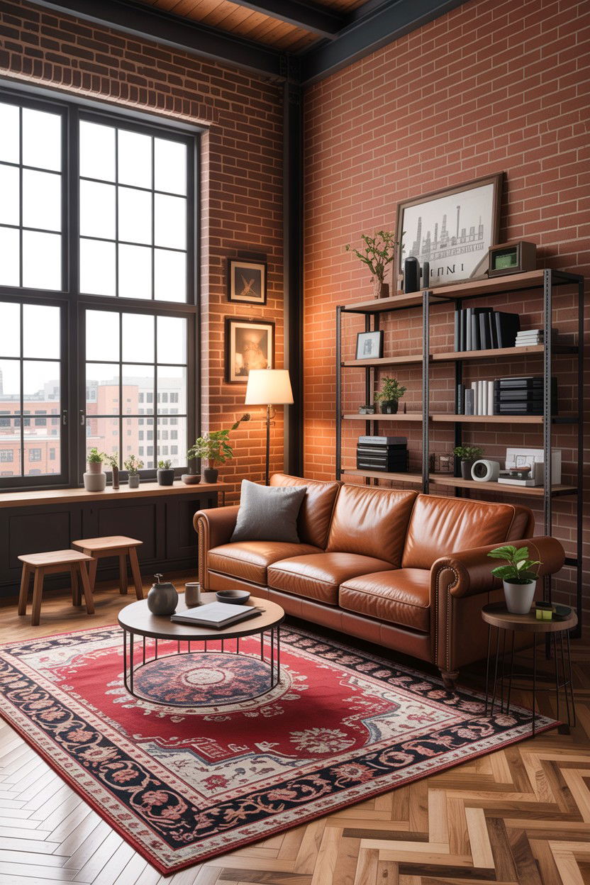 Industrial loft style - 30 condo living room ideas