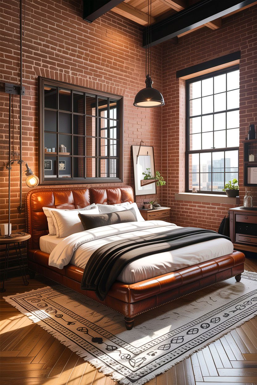 Industrial luxury loft bedroom - 30 high end bedroom ideas