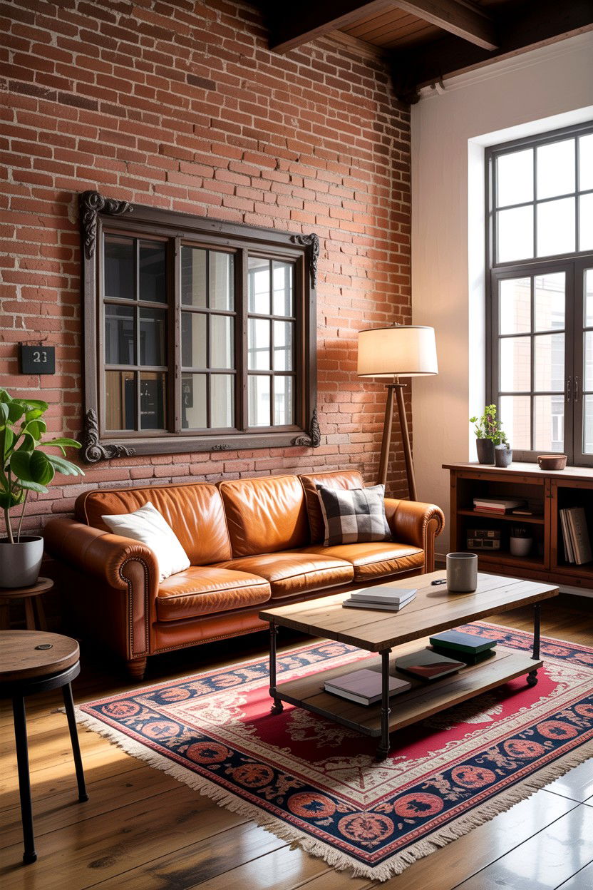 Industrial style furniture - 30 before and after living room ideas