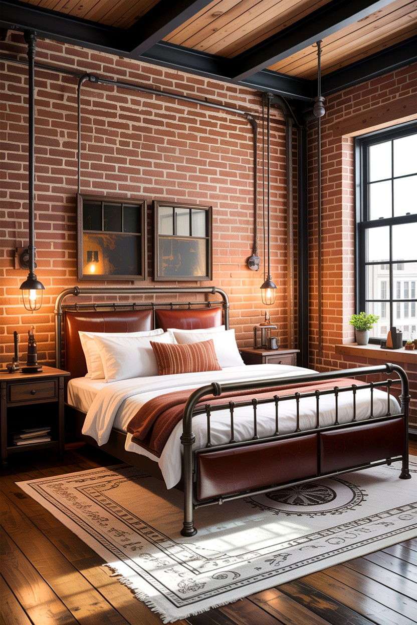 Industrial style loft bedroom - 30 bonus room to bedroom ideas