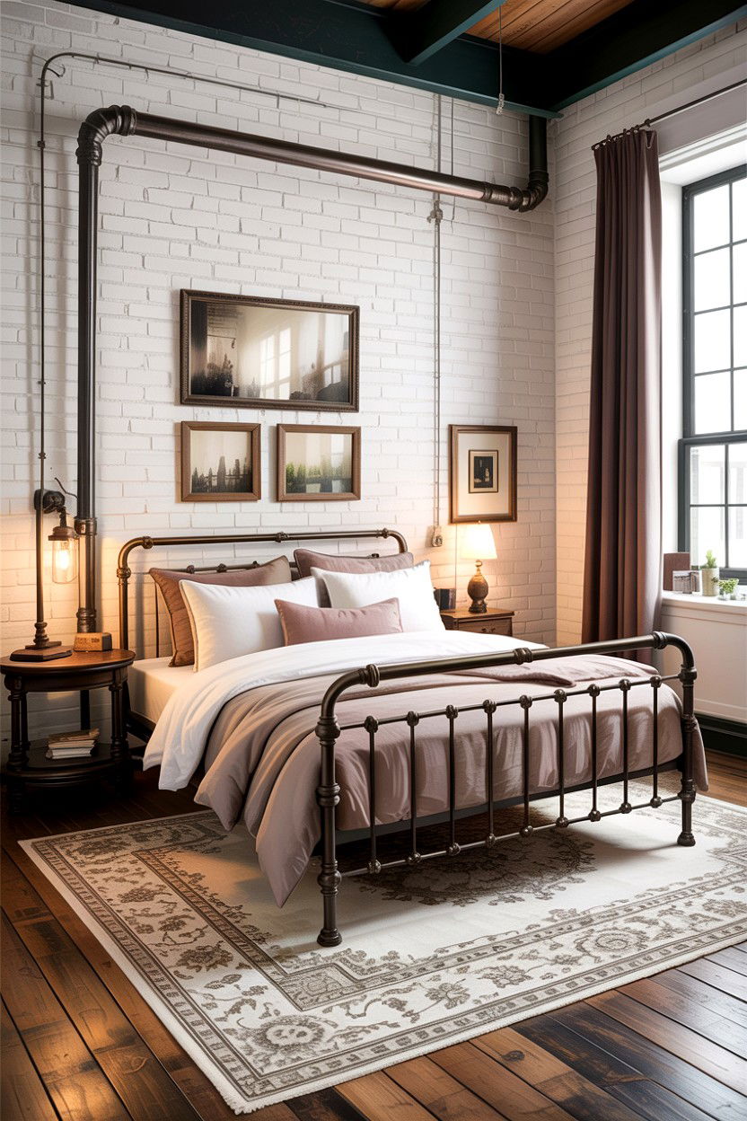 Industrial taupe bedroom - 30 taupe and white bedroom ideas