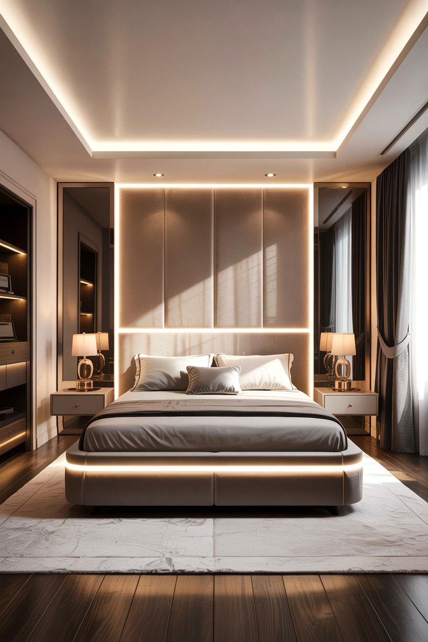 Integrated Lighting Bedroom - 30 architect bedroom ideas