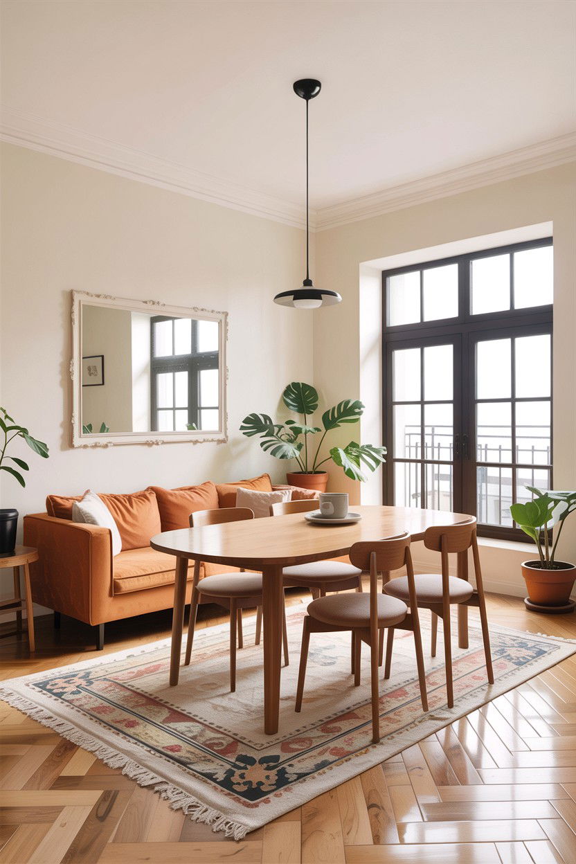 Integrated dining living area - 30 Finnish living room ideas