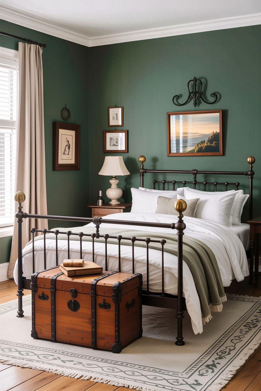 Iron Bed Frame Bedroom - 30 antique bedroom ideas