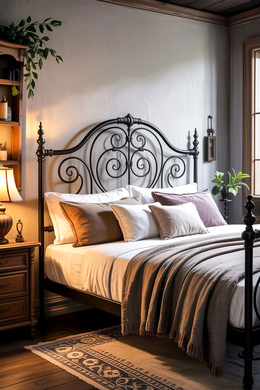 Iron Bed Frame Headboard - 30 bedroom headboards