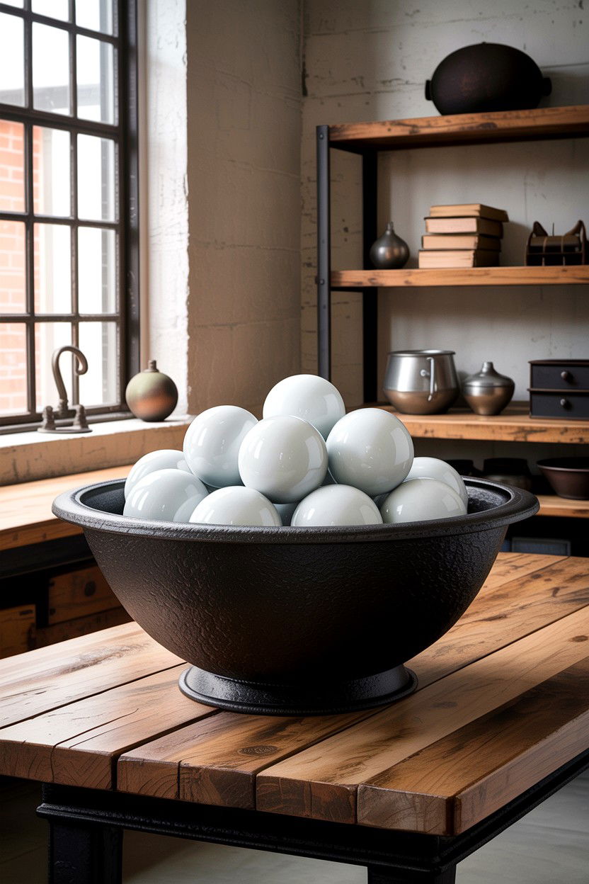 Iron Bowl Industrial Look - 30 living room decorative bowls