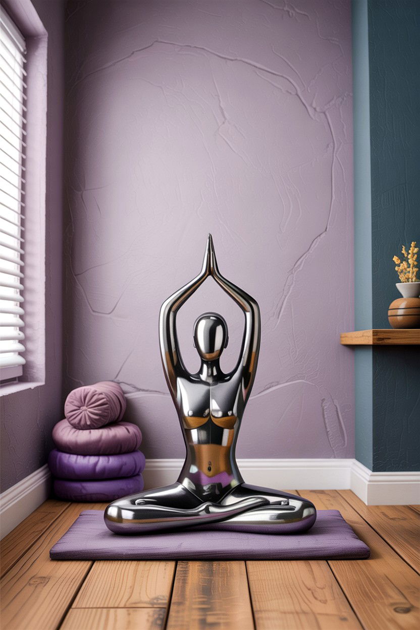 Iron yoga pose figurine - 30 living room figurines