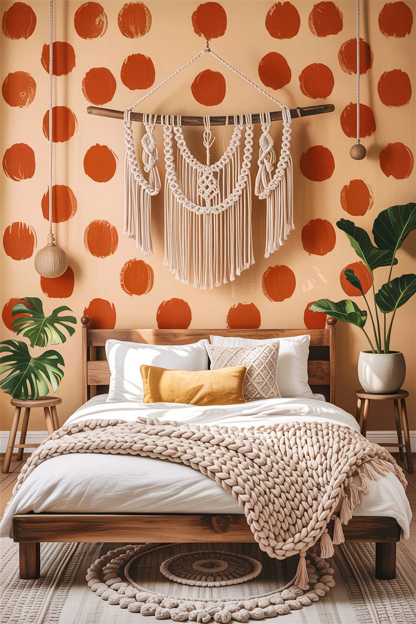 Irregular Hand Drawn Polka Dots - 30 bedroom polka dot walls