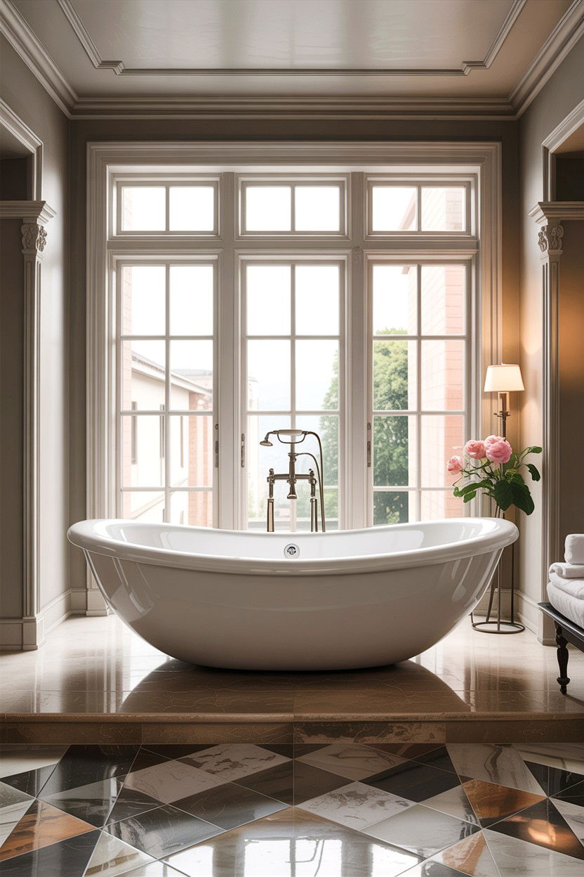 Italian Freestanding Soaking Tub - 30 Italian bathroom ideas